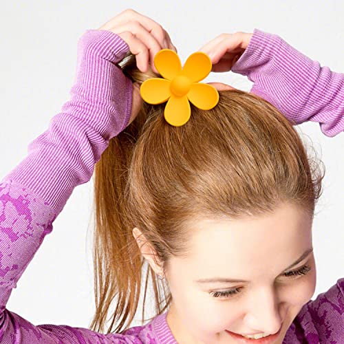 AIEX 6 clip per capelli a fiore, 6 colori grandi