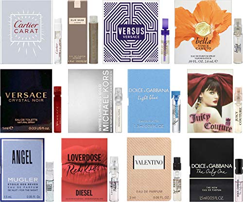 Designer Fragrance Samples for Women - Lot of 12 Perfume Vials