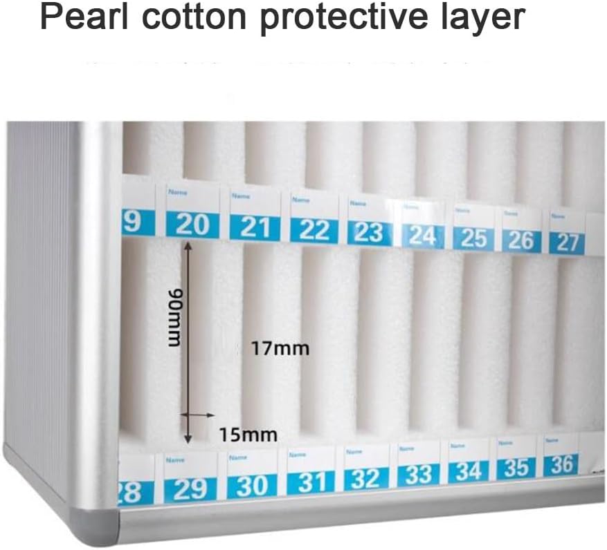 48-Slot Lockable Cell Phone Locker Box - Multi-Compartment Mobile Phone Safe for Students & Employees - Secure Storage Solution for Schools & Offices