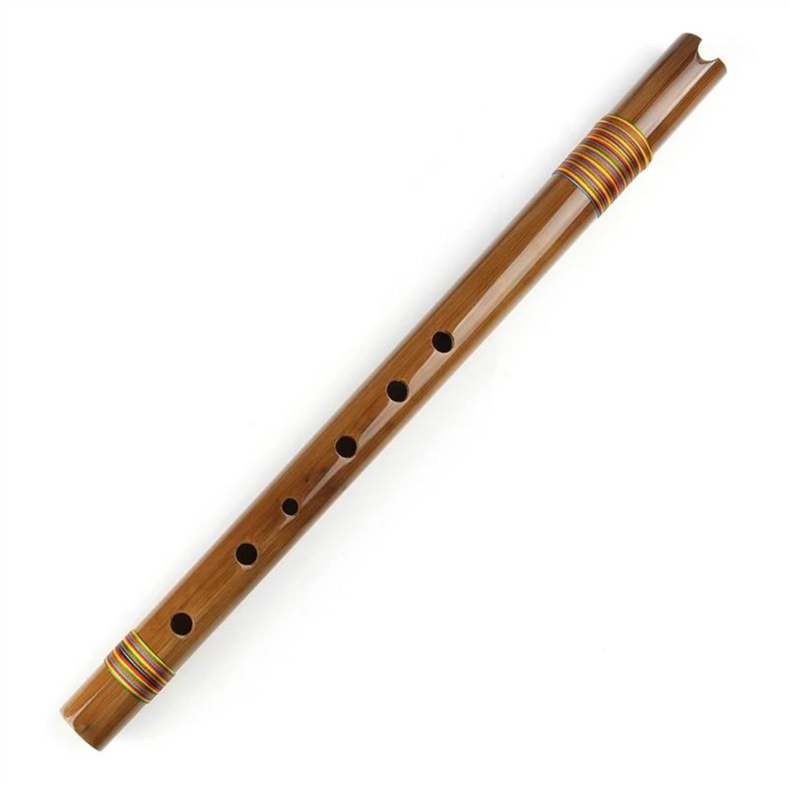 Flauta De Bambú Flauta de bambú vertical india americana en llave G exquisito instrumento de viento de madera (Color : Wood color)