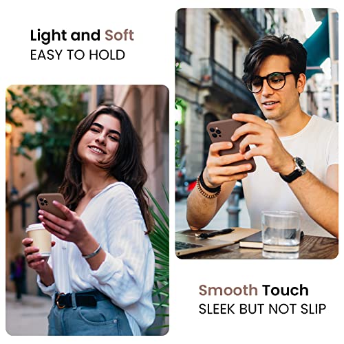 Cordking Iphone 11 Pro Max Case, Silicone [Square Edges] & [Camera Protecion] Upgraded Phone Case With Soft Anti-Scratch Microfiber Lining, 6.5 Inch, Light Brown #TOP3