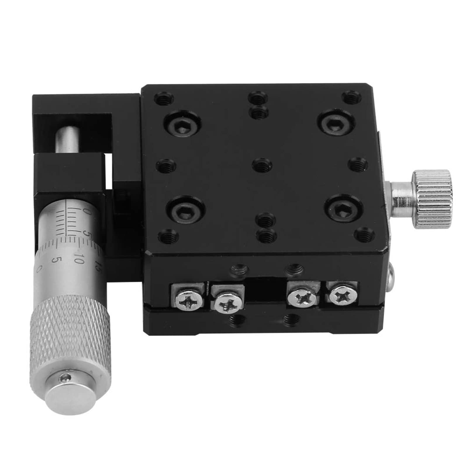 X Micrometer Manual Fine Tuning Cross Roller Präzision Lineare Stufen 40 * 40 mm schwarz anodierter Aluminiumlegierung Semx40-As