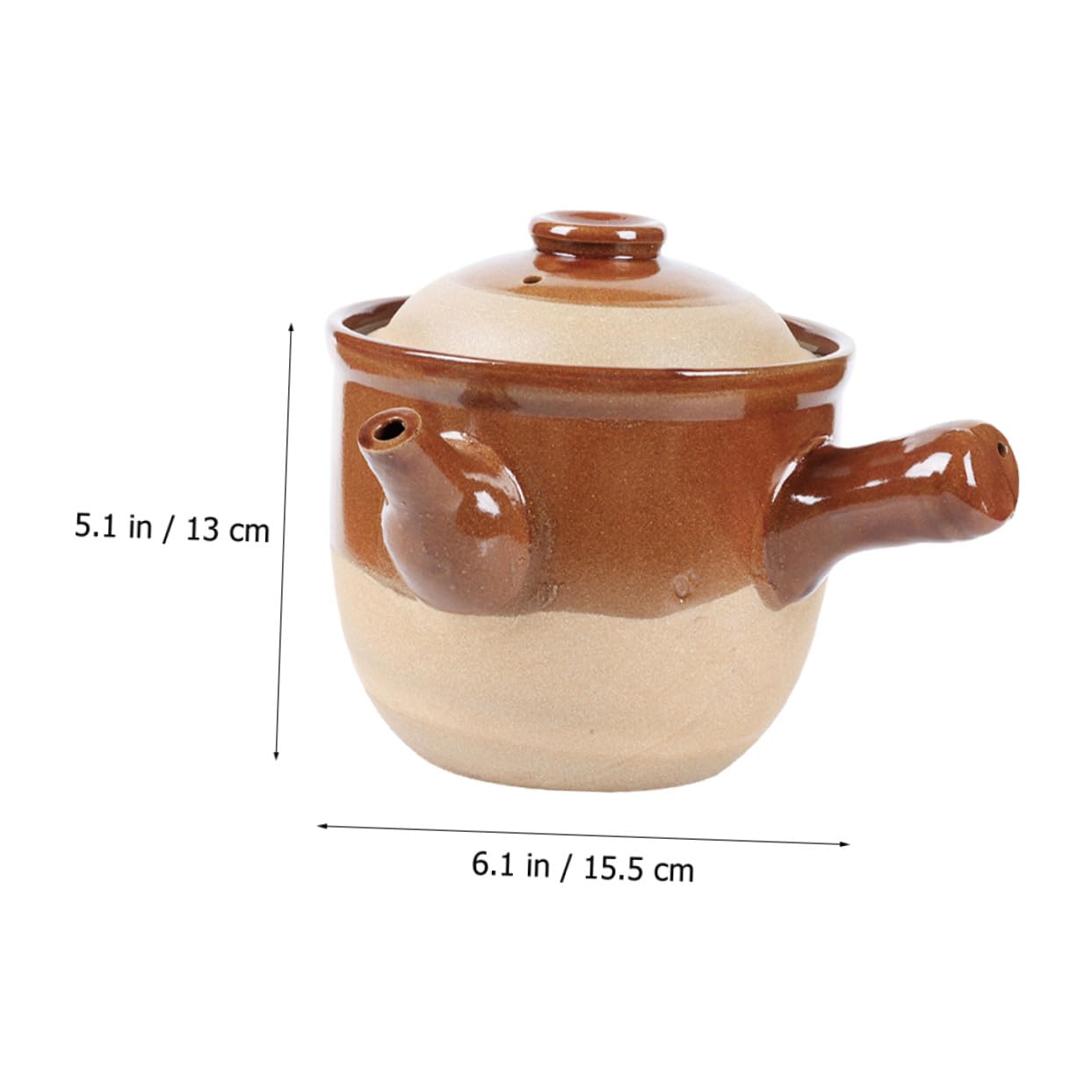 Casseruola per Decotti in Terracotta da 1, 5 in Argilla
