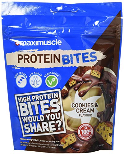 Maximuscle Protein Bites Cookies and Cream Flavour, 110 g (Pack of 6)