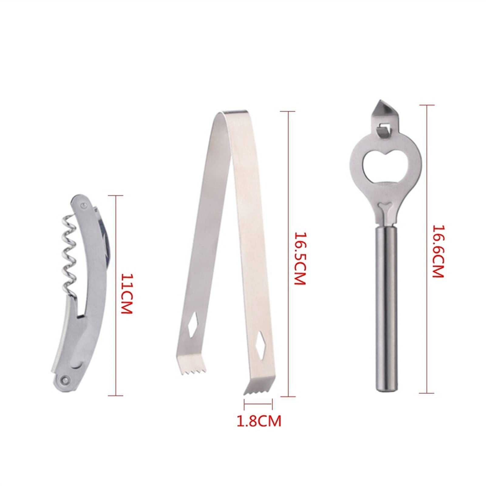 Juego de Coctelera 55 0ML Coctelera de cóctel Sistema de Acero Inoxidable Coctelera Shaker Set Abrey Mezcler Bar Wine Professional Bar Herramientas Principiantes Agitador de Cócteles