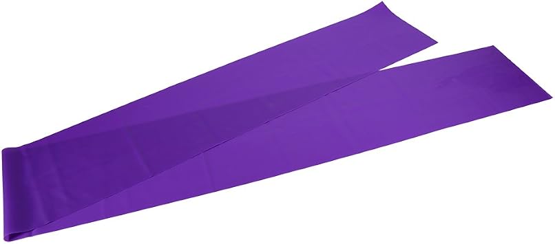 Generic Yoga Stretch Band TPR Exercise Band 1.5m Rubber Fitness with Strong Resilience Anti Slip Wide Grip for Yoga Pilates Stretching Rehabilitation Women and Young Users