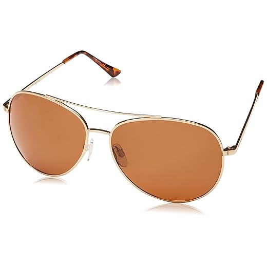 Columbia Canyons Bend Aviator Polarized Sunglasses, Shiny Gunmetal/Green Polarized, 60 mm