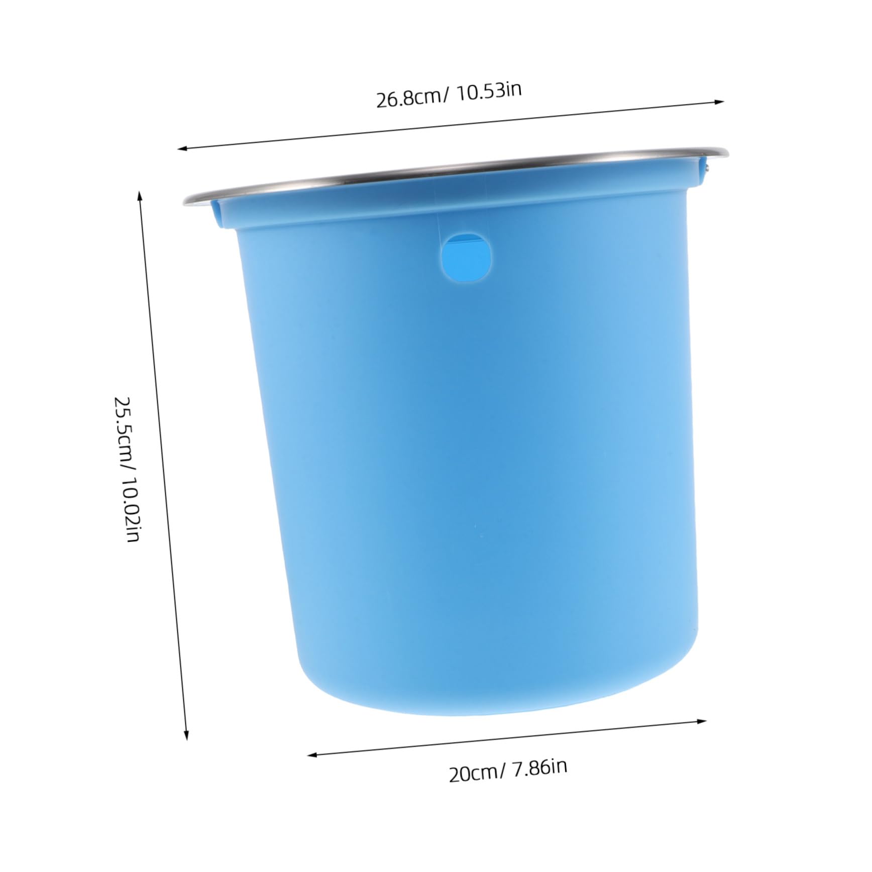 Cabilock Papelera Empotrada para Encimera con Tapa Silenciosa Cubo de Basura Inoxidable y Plástico Espacio Ahorro para Cocina Baño y Restaurante