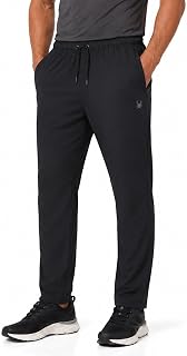 Spyder Mens Sweatpants - Breathable Stretch Lightweight with Zip Pockets | Breathable Pull-On Sweatpants, Zip Pockets, Comfortable Everyday Fit for Travel, Errands, Downtime, and Casual Wear
