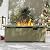 Sundale Outdoor 51 Inch Outdoor Fire Pit Table, 50,000 BTU Rectangle Propane Fire Pit with Glass Wind Guard, Rain Cover, Removable Lid, CSA Certified, Champagne