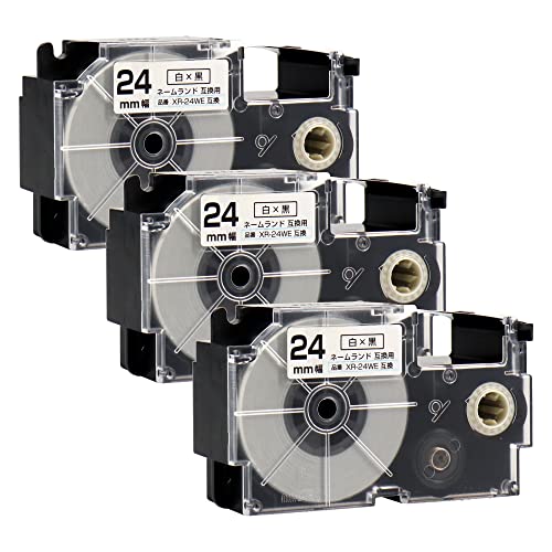 �y�G�R�X���z�J�V�I�p �l�[�������h�Ή� �݊��e�[�v XR-24WE ��/������ ��:24mm 3�Z�b�g CASIO�p ���x�����C�^�[ �l�[�������h�p �݊��e�[�v�J�[�g���b�W