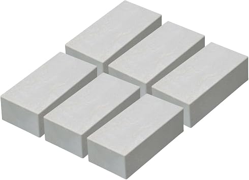 YPC Made in Japan Brick Blocks Interior Display Light Weight Furniture Indoor Brick Block Home 6-Piece Set Brick Type Gray | Easy, assembly, eco-friendly, living room, entryway, bedroom