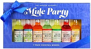 Thoughtfully Gifts, Mule Party Cocktail Mixers, 2.3 Fluid Ounces Each, 7 Unique Drink