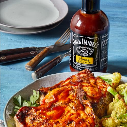 Image of Jack Daniel's Honey BBQ Sauce - Smoky-Sweet Perfection with Real Jack Daniel's Tennessee Whiskey, 19.51 oz ℮ 473 ml ℮ 553 g