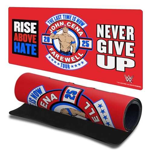 Head Case Designs Officially Licensed WWE Farewell Tour John Cena 23.62 x 11.81 x 0.12 inches (600 x 300 mm) - L Gaming Office Desk PC Keyboard Mouse Mat Pad
