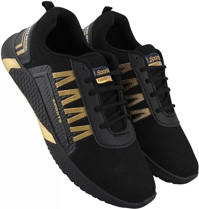 WINGSCRAFT - Soft & Comfortable Shoes for Men l Sports Shoes for Men | Running Shoes for Men | Walking Shoes for Men | Gym Shoes for Men & Boys(Black) (B0CW9WJGK6) Amazon Price History, Amazon Price Tracker