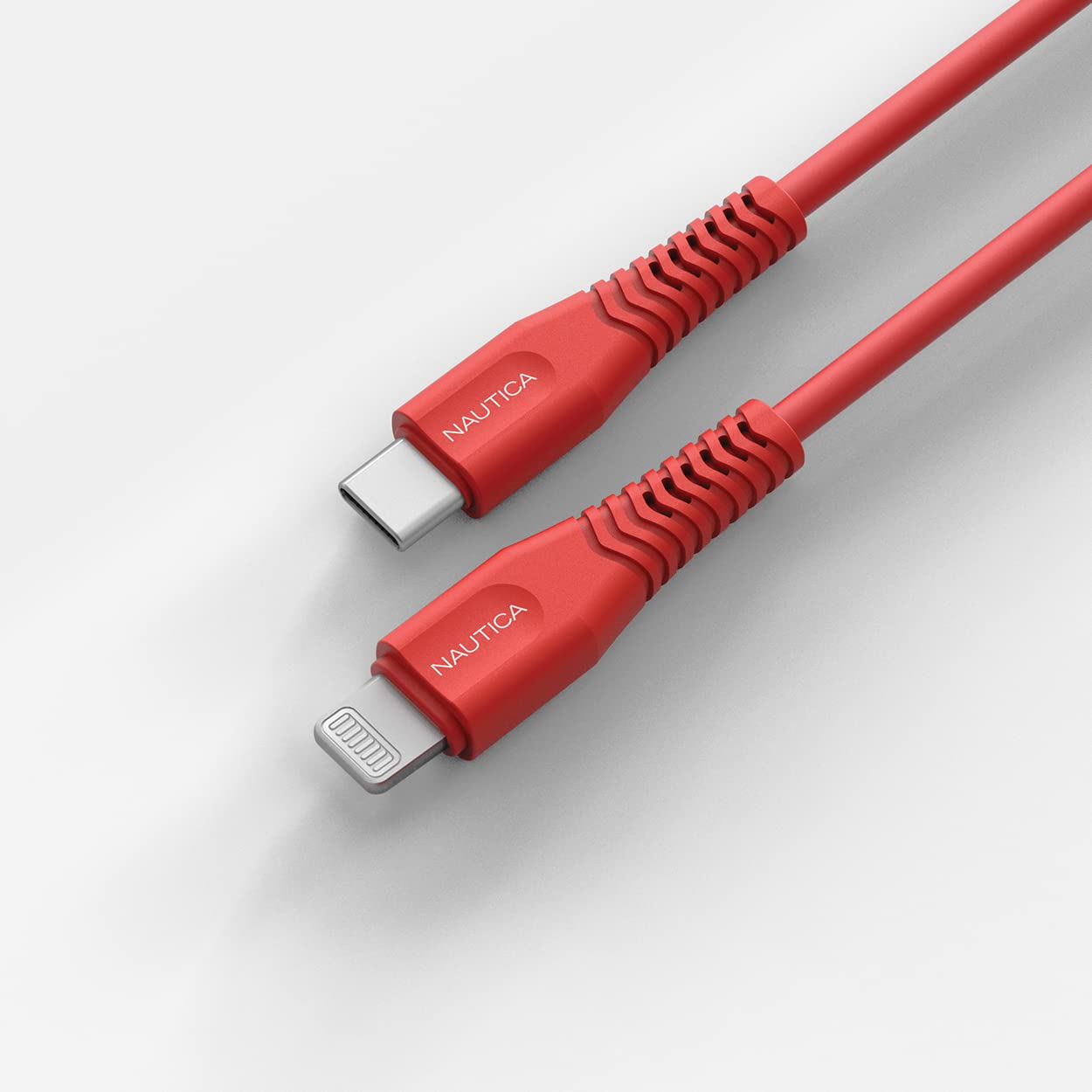Nautica C100 USB-C to Lightning PD 18W Hızlı Şarj ve Data Kablosu 1.2 Metre Kırmızı