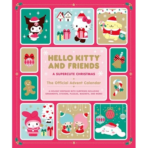 Hello Kitty and Friends: A Supercute Christmas: The Official Advent Calendar: A Holiday Keepsake with Surprises Including Ornaments, Stickers, Puzzles, Magnets, and More!
