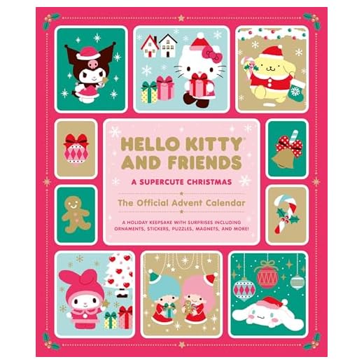 Hello Kitty and Friends: A Supercute Christmas: The Official Advent Calendar: A Holiday Keepsake with Surprises Including Ornaments, Stickers, Puzzles, Magnets, and More!