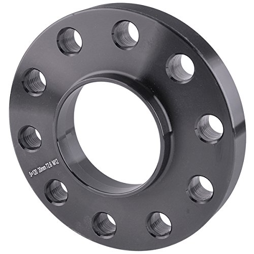 APL- 2pc 20mm (3/4\") Black Hubcentric 5x120 Wheel Spacers (72.6mm bore) with 10pc Lug Bolts (12x1.5) for Many BMWs E36 E46 E90 E92 E60 318i 323i 325i 328i 330i 335i 525i 545i Z3 Z4 Z8 M3