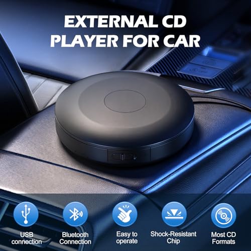 Upgraded External Portable CD Player for Car