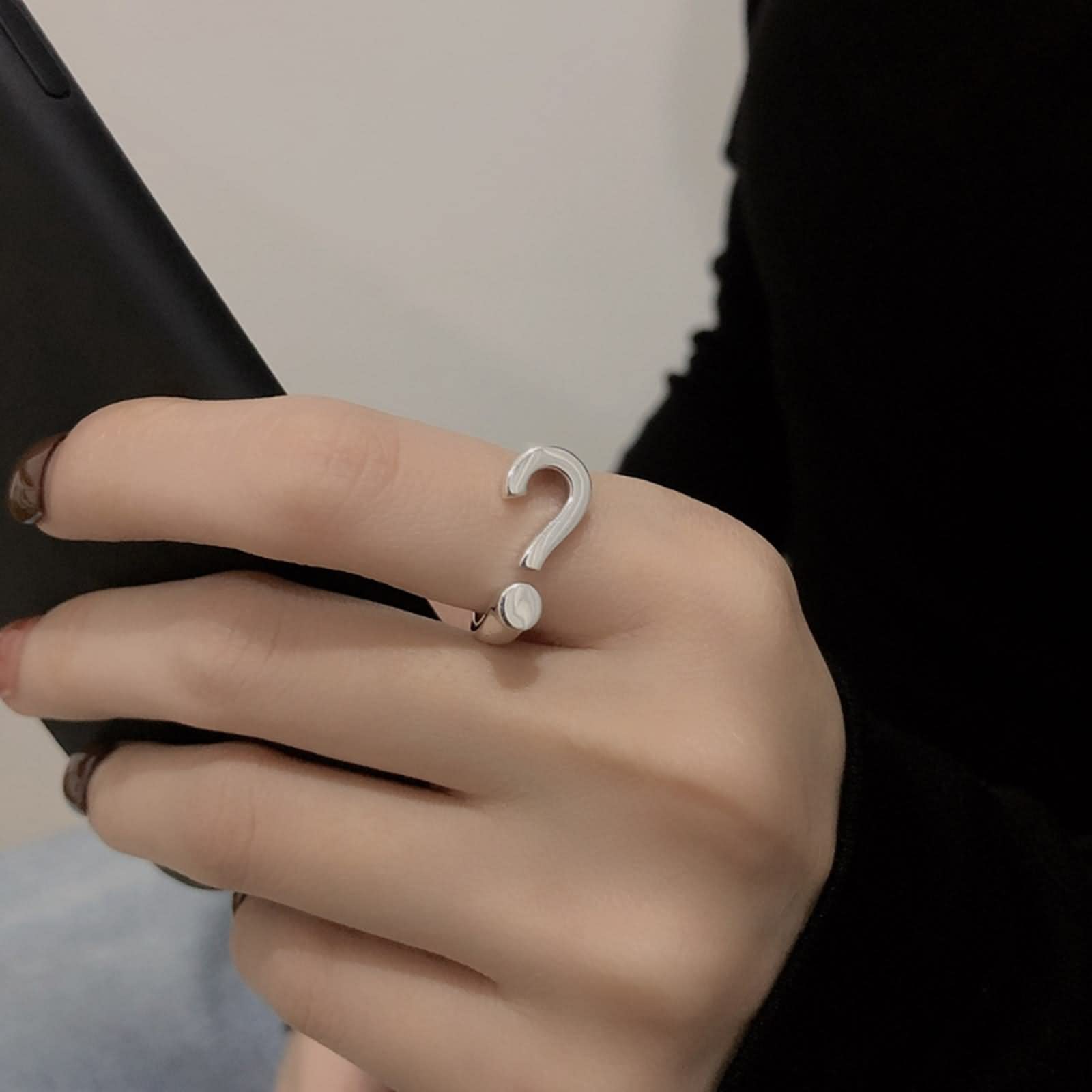 Amazon.co.jp: Mums リング、女性用スターリングシルバーリング 中空で 