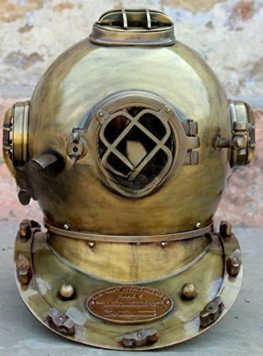 Nauticalmart Antique Scuba Divers Diving Helmet US Navy Mark V Deep Sea Marine Divers 18"