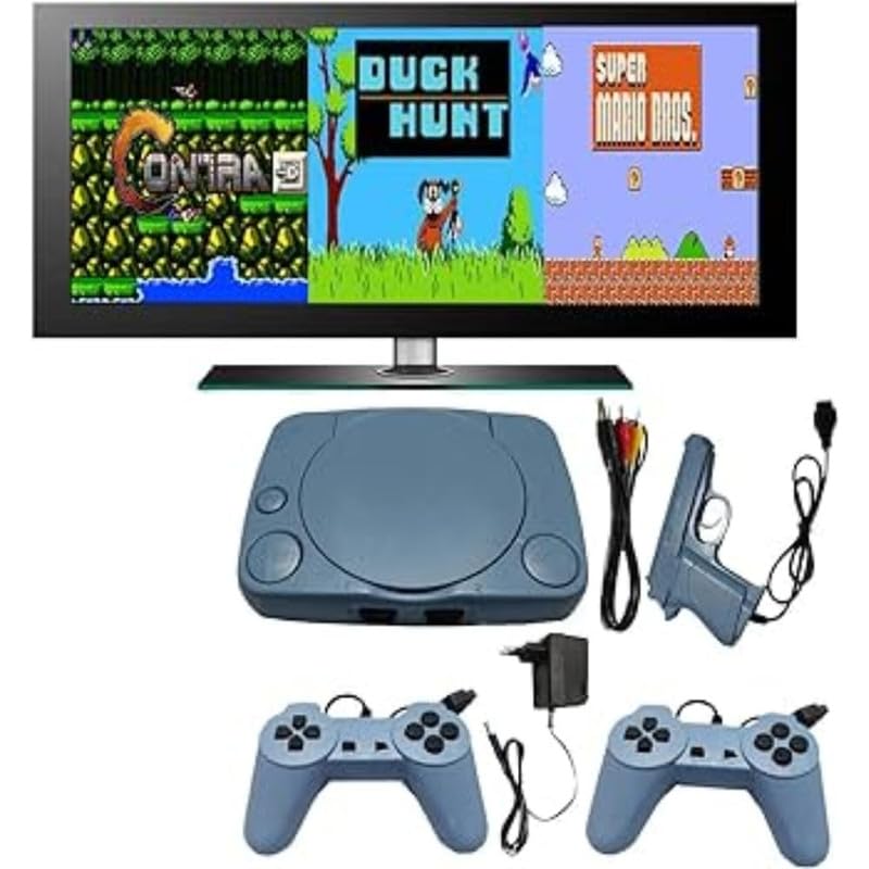 MABRON Combo C522 - Super 8-Bit TV Video Game Console: Includes 2 Controllers & 1 Laser Gun & Super U Box MD 16-Bit HD TV Game Box: A Multimedia Powerhouse with Classic 16-Bit Games 2