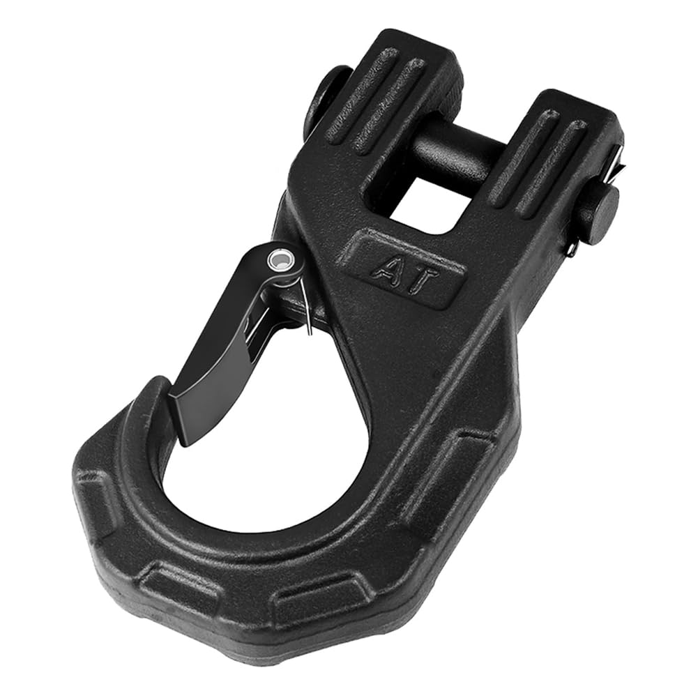 Crochet de treuil 3/8 Heavy Duty, crochet de treuil ATV, crochet coulissant à pince en U pour câble de treuil synthétique ATV UTV(A)