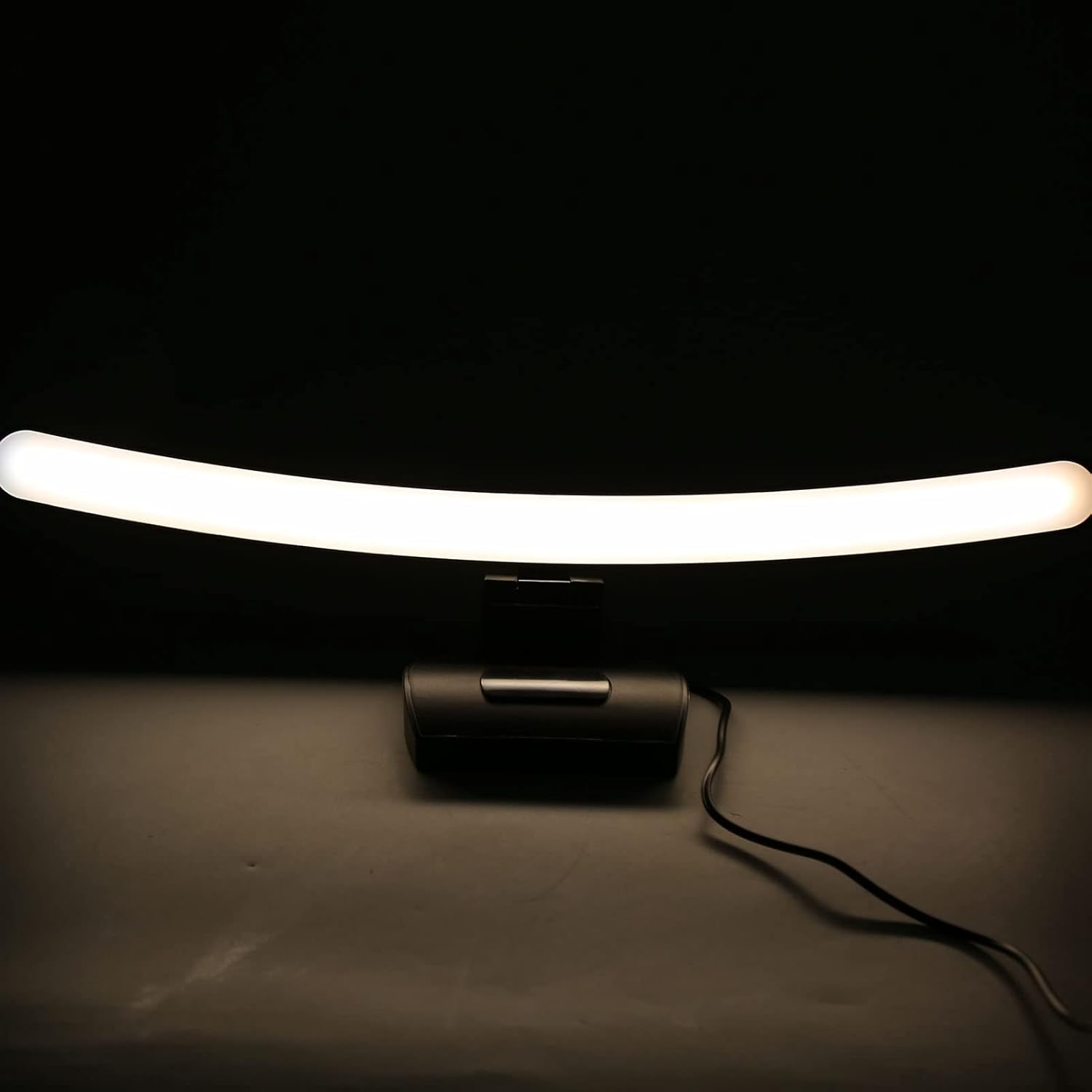 Luqeeg Curved Monitor Light Bar, Computer Monitor Lamp, Touch Dimming Screen Light Bar LED Monitor Light Reading Light with 3 Color Temp Modes & 7 Color RGB Adjustable for Office Home