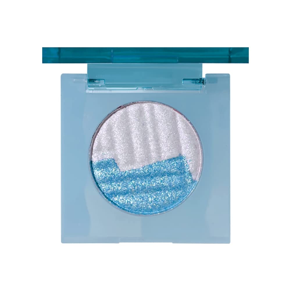 Allbestaye2 Colors Baked Highlighter Palette Makeup Highlight Glow Bronzer Face Contour Powder Illuminator (03#)