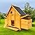 Cocoon Chicken Coop Hen House Poultry Ark Nest Box New & Eco Plastic Rot Free Roofs - Model Eco 600-2n With Secure Nest Box Floor & Cleaning Tray (no Shiping To Northern Ireland, Islands, Scottish Highlands)
