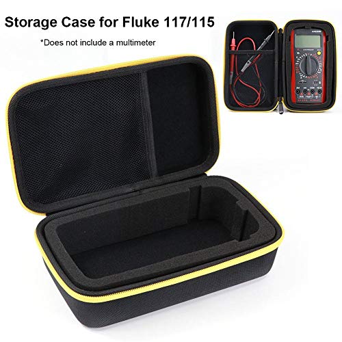 Bolsa de Estuche rígido para electricistas Fluke 117/115 Multímetro True RMS Multímetro Fluke Tester Bag