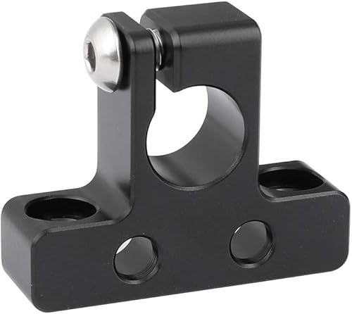 CAMVATE Abrazadera de varilla simple de 0.591 in con puntos de montaje sin roscar de 14 "-20 - 2318