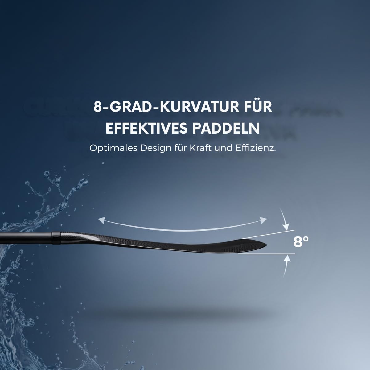 cavest Paddle Surf Teleskop-Paddel, verstellbar, leicht, abnehmbar, 3 Stück