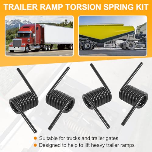 RALZAOTO 2 Pair Heavy Duty Trailer Ramp Springs Right and Left Trailer Coil Springs 2000 Lbs Torque Fits for Trucks Trailer Gates Replace# RS16933LH RS16933RH by RALZAOTO - Image 7