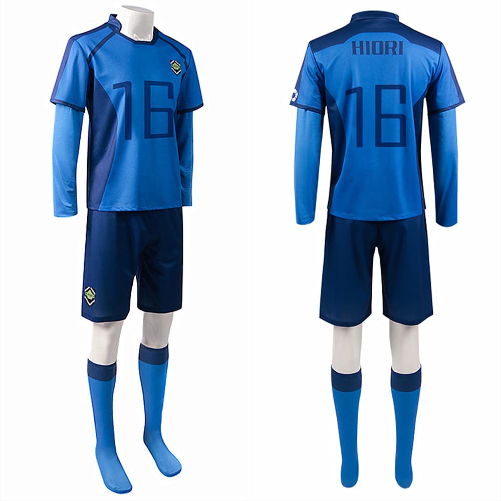 Charous Anime Manga BLUE LOCK Cosplay Hiori Yo Sportswear Anzüge,Unisex Sport Kostüm Für Festival Perform Cosplay