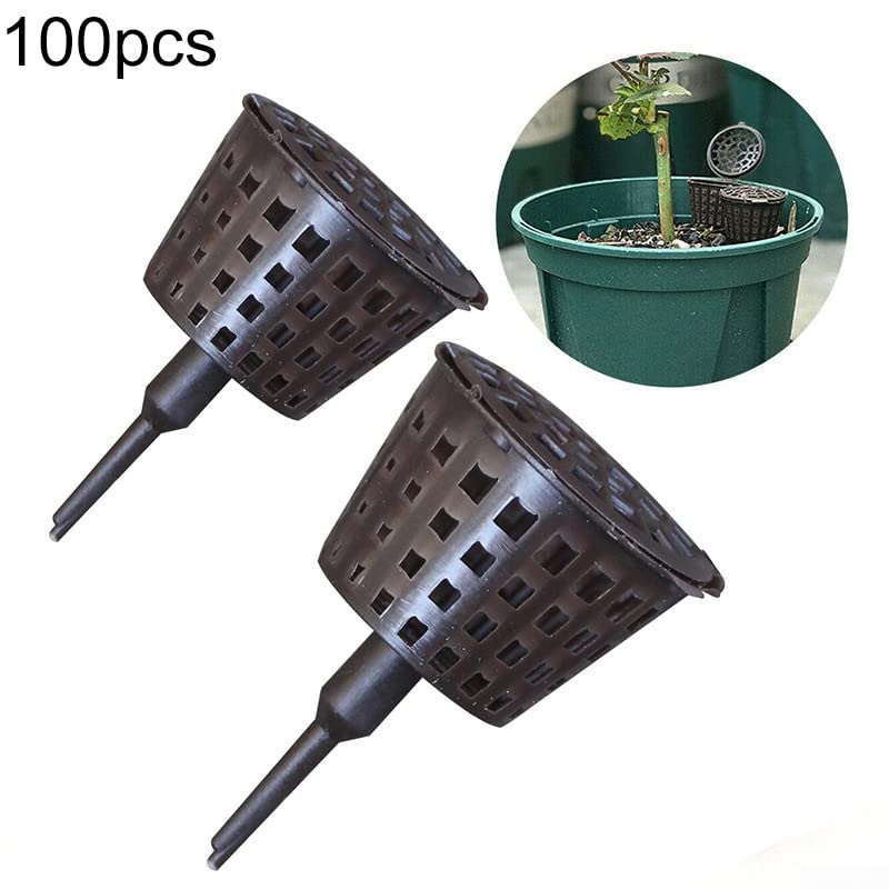 ZYWUOY 100 cestas de fertilizantes para bonsái, caja de herramientas para fertilizantes de bonsái de jardín, caja portátil con tapa