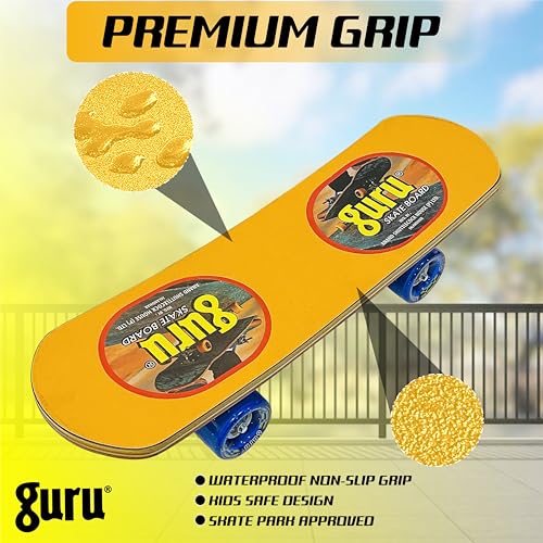 Image of GURU Skateboard, Wooden Non-Slip Skateboard for Kids, Adult, Casterboard /Skate Board /Hoverboard /Longboard for Beginners, Learners, Training Purpose for All Age Group