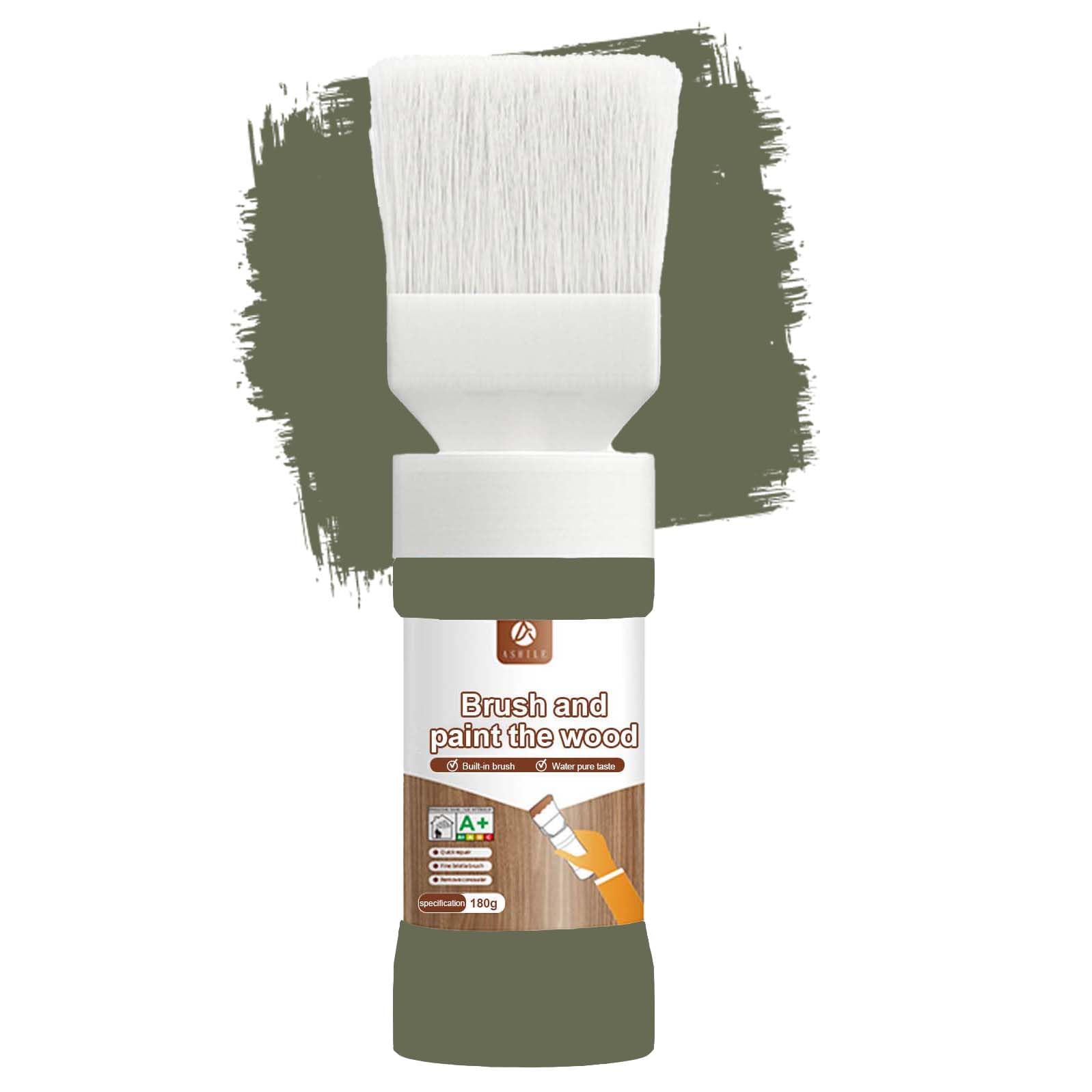Anirun 6.35oz Cabinet Paint for Cabinets, Doors, Tables, Dressers Refinishing, Water Based, Odorless, Easy To Apply(Olive Green)