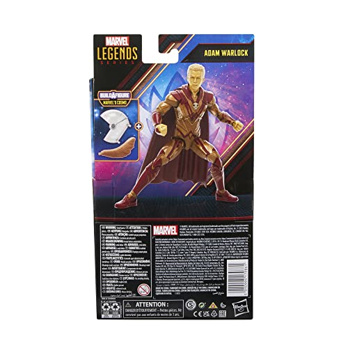 Marvel Legends Series, Adam Warlock, Gardiens de la Galaxie Vol.3, Figurine de 15 cm, 4+ ans, Inclus : Figurine et 2 pièces Build-A-Figure