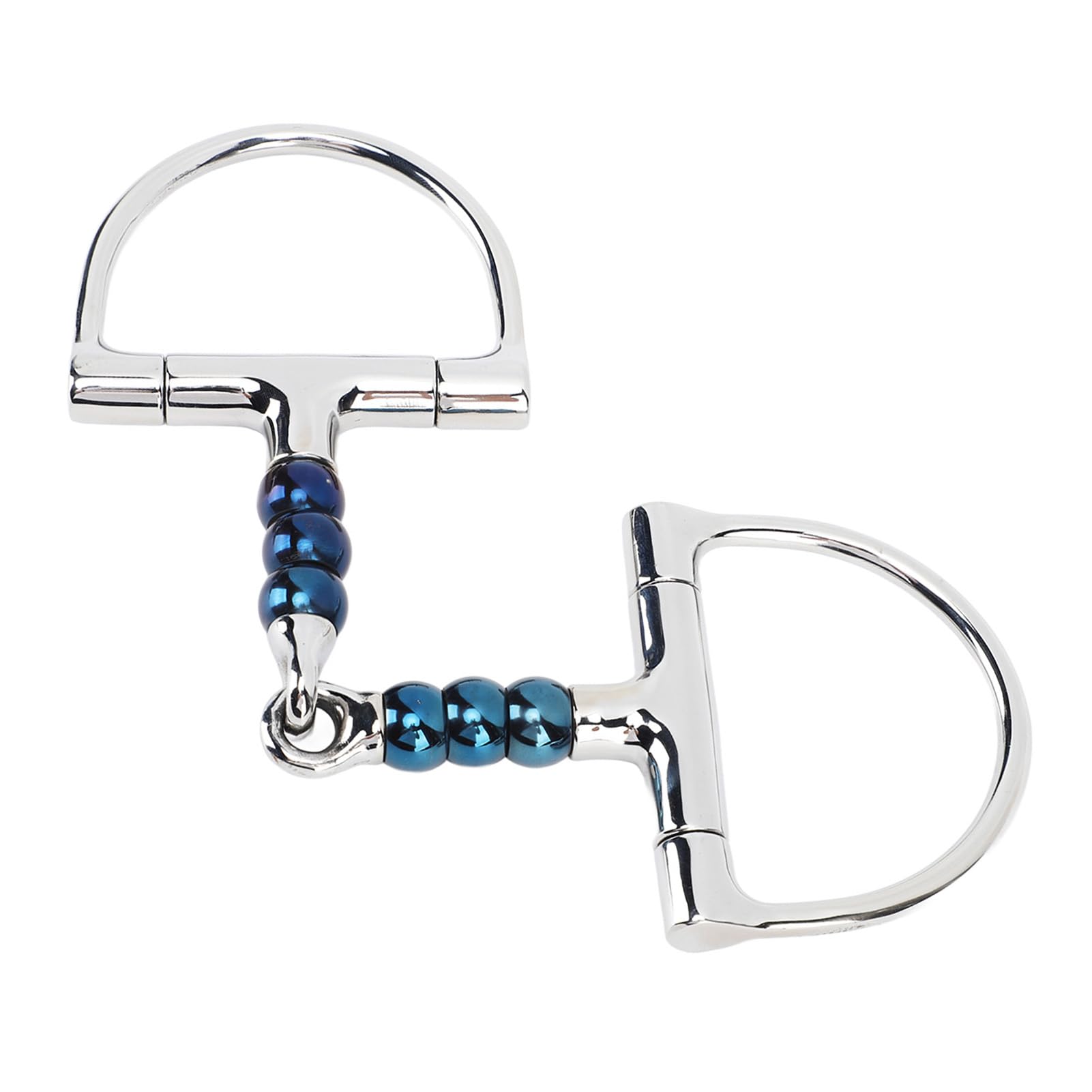 Mors Cheval en Acier Inoxydable 125mm, Mors D Anneau sous, Mors Anti Morsure - Haute Résistance, Lisse, Contrôle Facilité pour Équitation Shetland Verdun