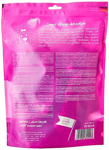 SnackOMio – Premium Hundesnack – feine Kaninchenohren mit Fell, getreidefrei, 1er Pack (1 x 450g)