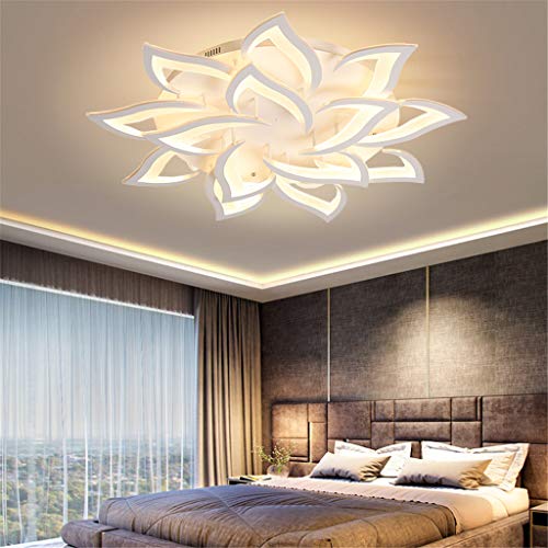 Plafonnier LED dimmable moderne de salon 100cm à 14 têtes avec télécommande - 5