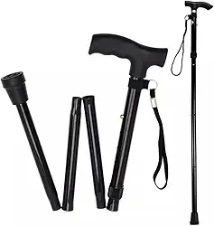 Bengala De Alumínio Dobrável Com Regulagem De Altura Idoso