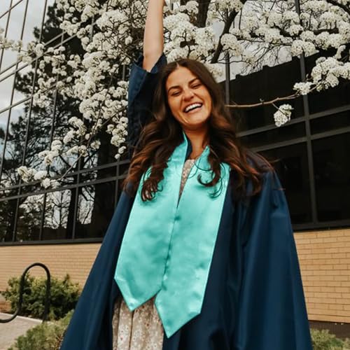 Image of GraduationMall 12 Pieces 72 Inch Plain Graduation Stole Bulk Sublimation Blank Honor Graduation Sash Unisex Adult