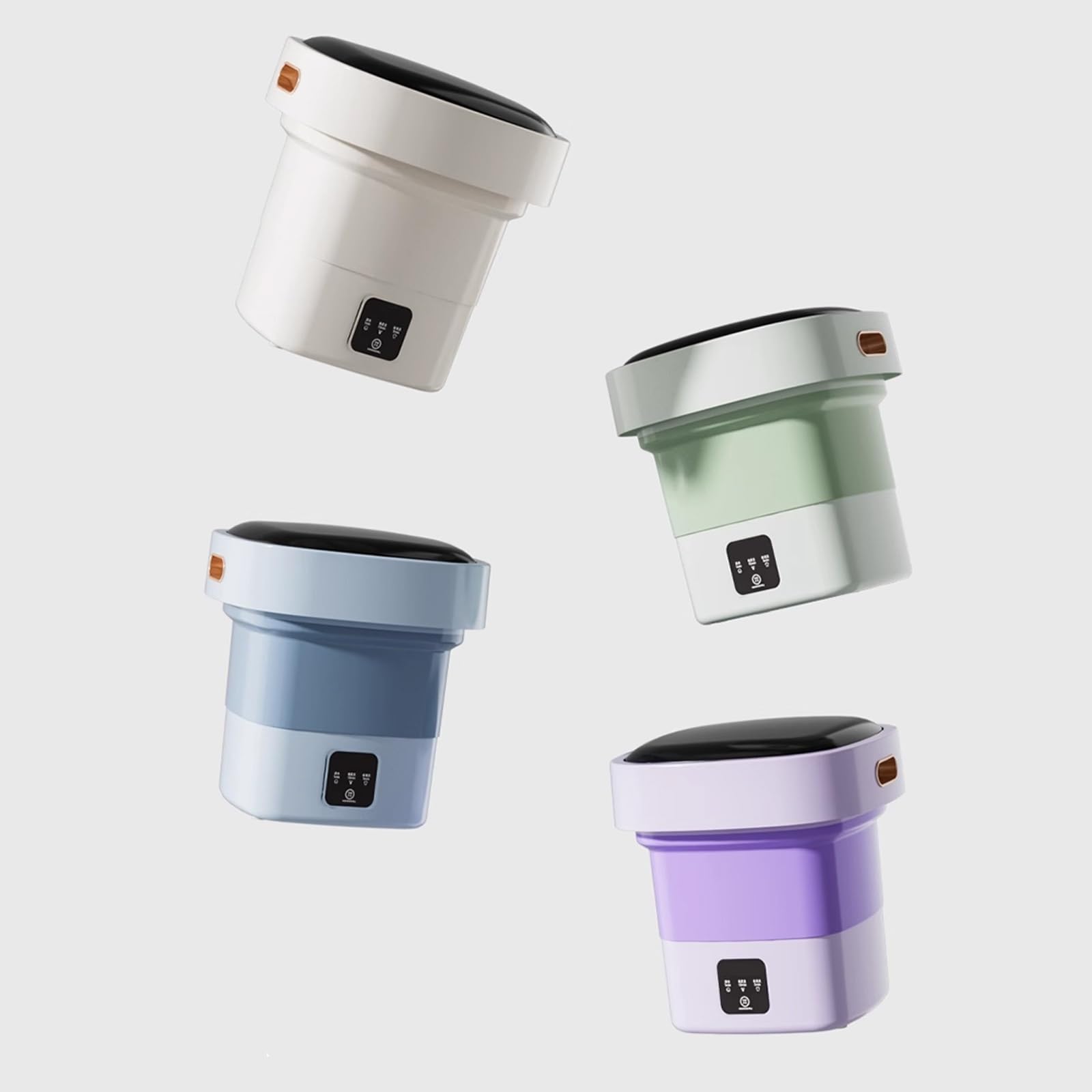 7L Mini Lavatrice Portatile con Centrifuga, Lavatrice da Campeggio, Piccola Lavatrice da Viaggio, Lavatrice Pieghevole, per Casa/Viaggio/Campeggio/Vestiti(Purple)