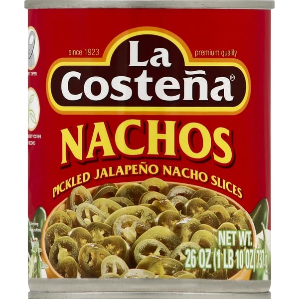 La Costena, Jalapeno Nacho Slices Pickled, 26 Ounce