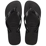 Havaianas Top Men's Slippers, Black,8 US Men - 9/10 US Women