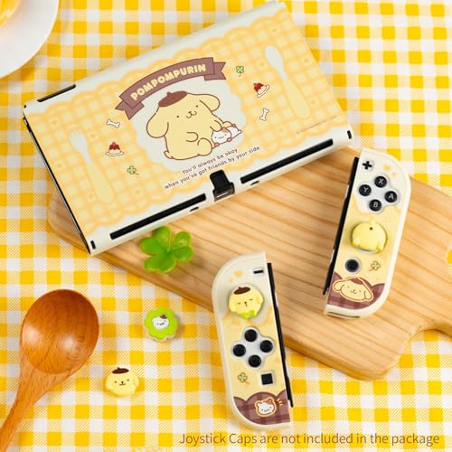 Image of Kuitmor Protective Shell for Switch OLED,Slim Cute Pattern Dockable Cover Case Compatible with Switch OLED,Anti-Scratch and Shock-Absorption Design Cover Skins for Joystick(Pompompurin)